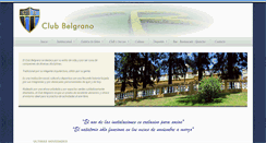 Desktop Screenshot of clubbelgrano.org.ar